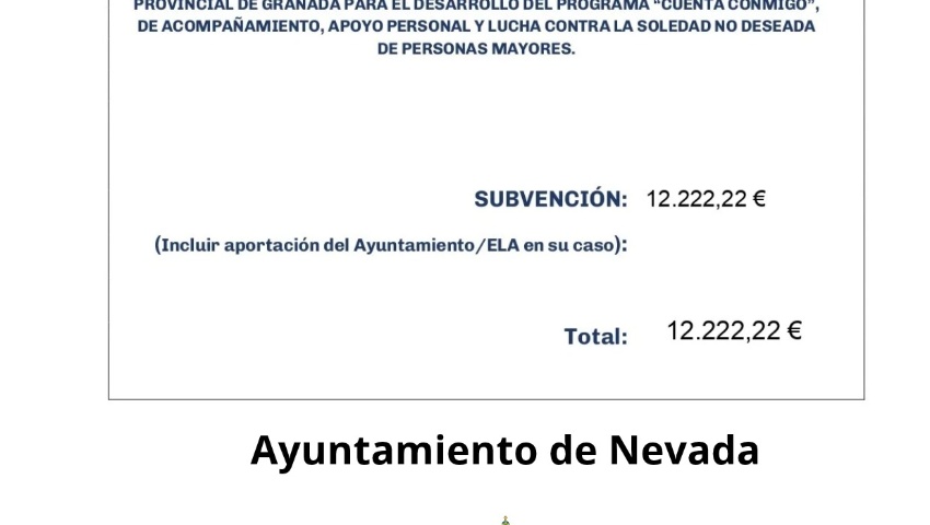 Foto Subvención Nevada